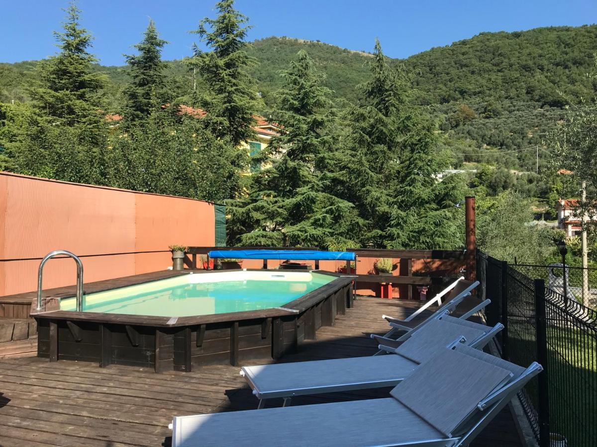 Casa Ginni Con Piscina E Giardino Caravonica Exterior foto