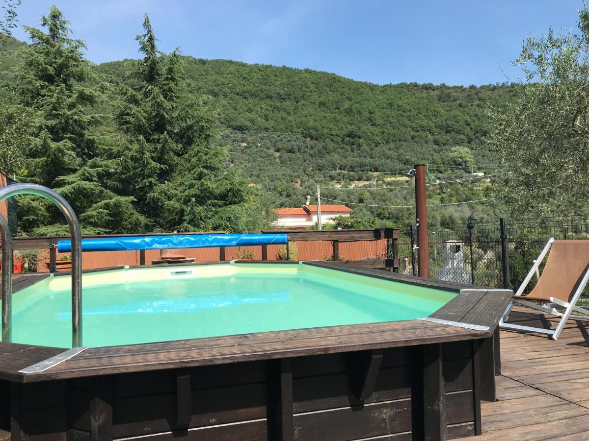 Casa Ginni Con Piscina E Giardino Caravonica Exterior foto